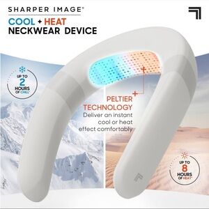 Sharper Image Cordless Cool and Heat
Neckwear Device White- NEW in box
